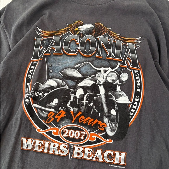Vintage Laconia Weirs Beach 2007 motorcycle Good Sport Large Choppers - Picture 1 of 6